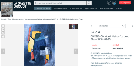 Mes ventes aux enchères
